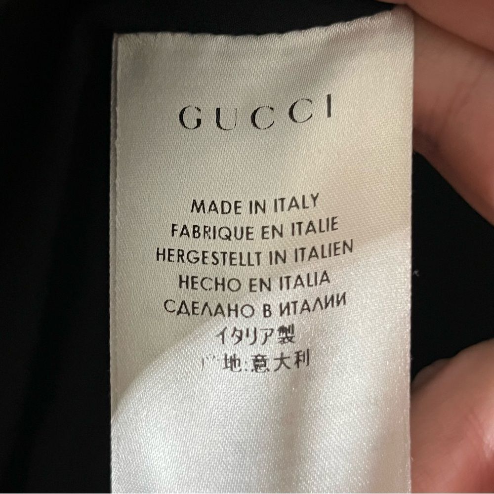 Gucci Tailored Blazer Womens 10 Black Shawl Collar Workwear Designer Classic Fit - Picture 10 of 13